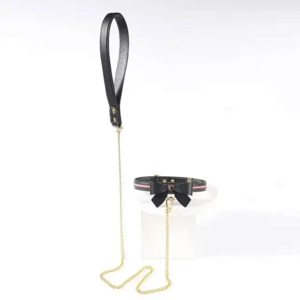 sevanda love heart butterfly leather collar waterproof