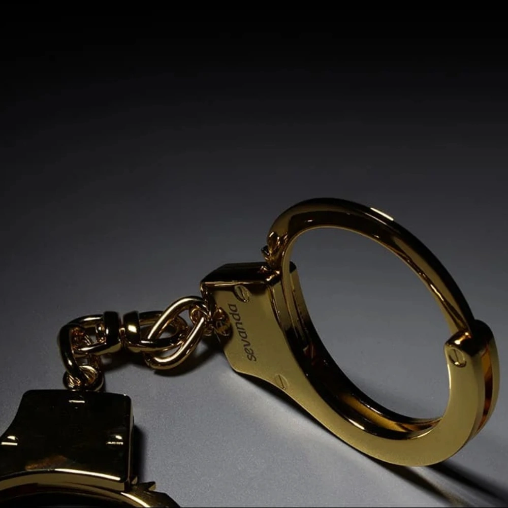 sevanda metal bdsm handcuffs lock and key set