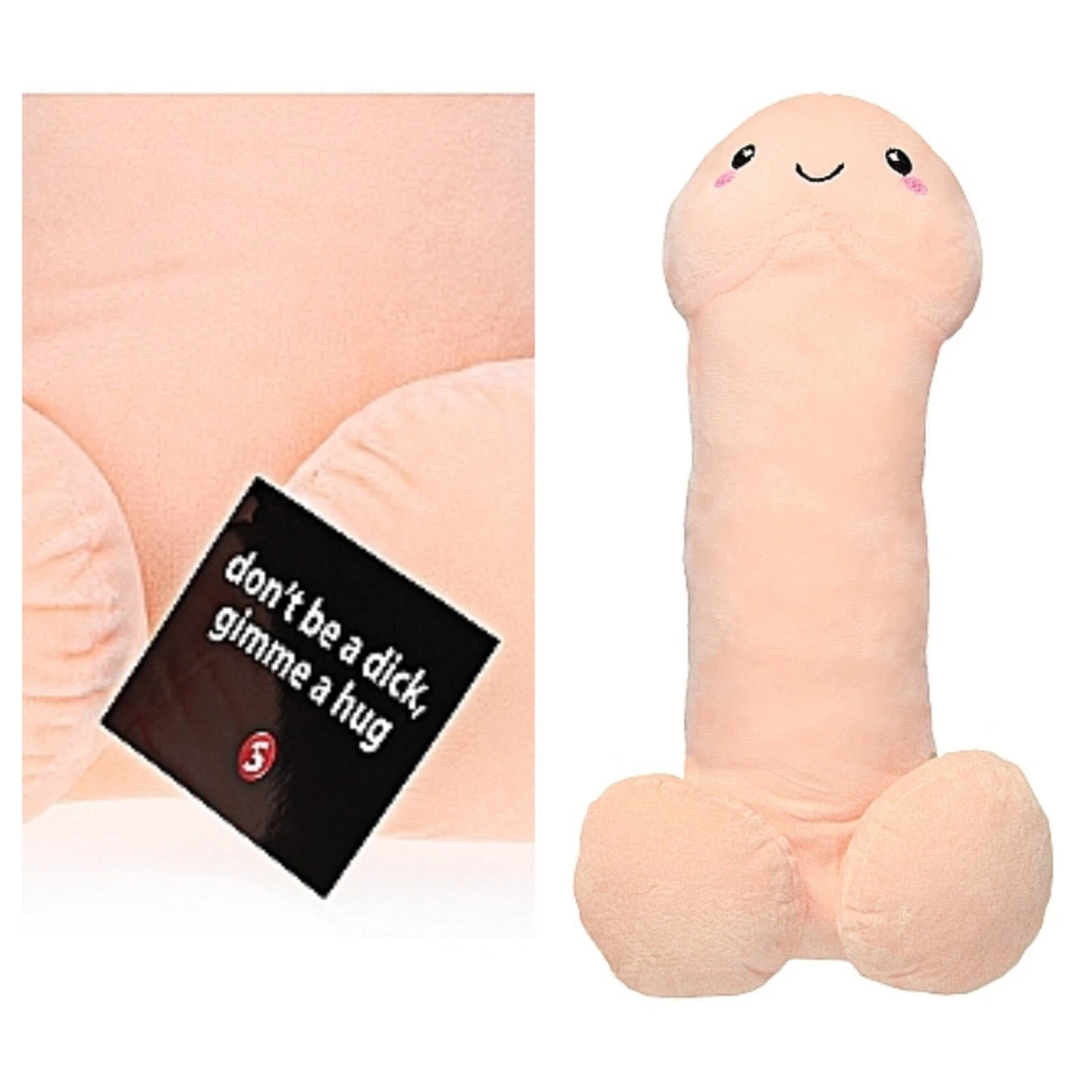 shots 24 inch beige stuffed dick adult toy