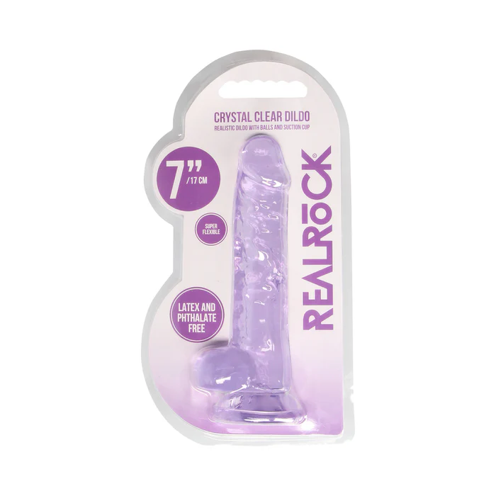 shots realrock crystal clear realistic dildo 6 in dildo best quality