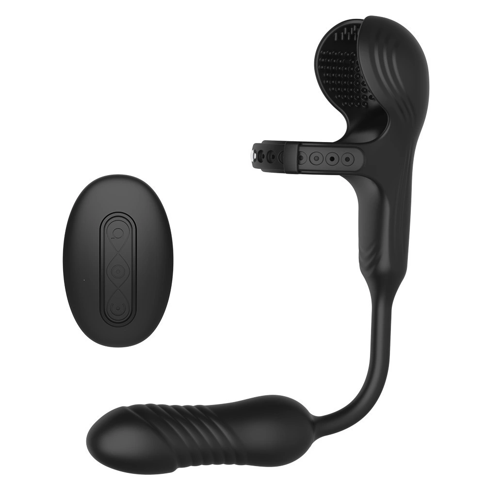venusfun thrusting vibrating prostate massager for men cock ring