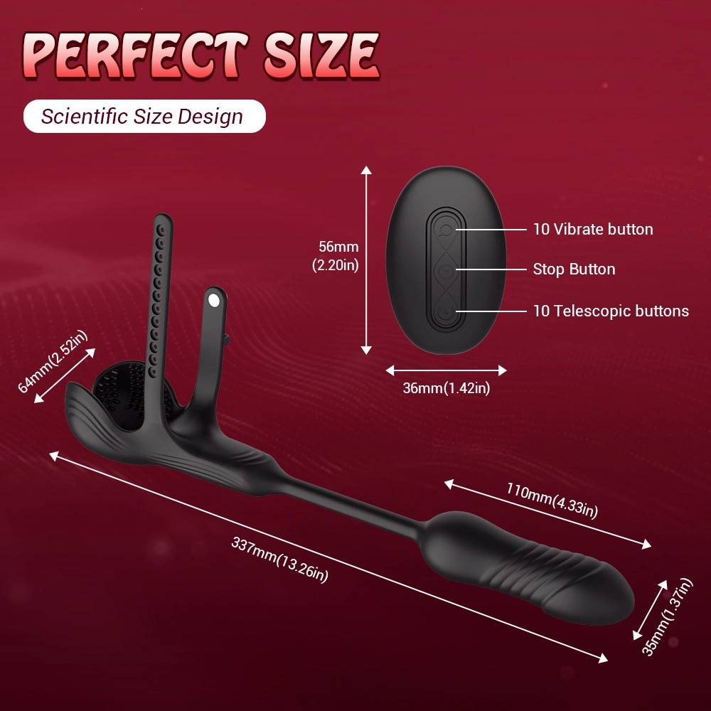 venusfun prostate massager adjustable ring hands-free toy