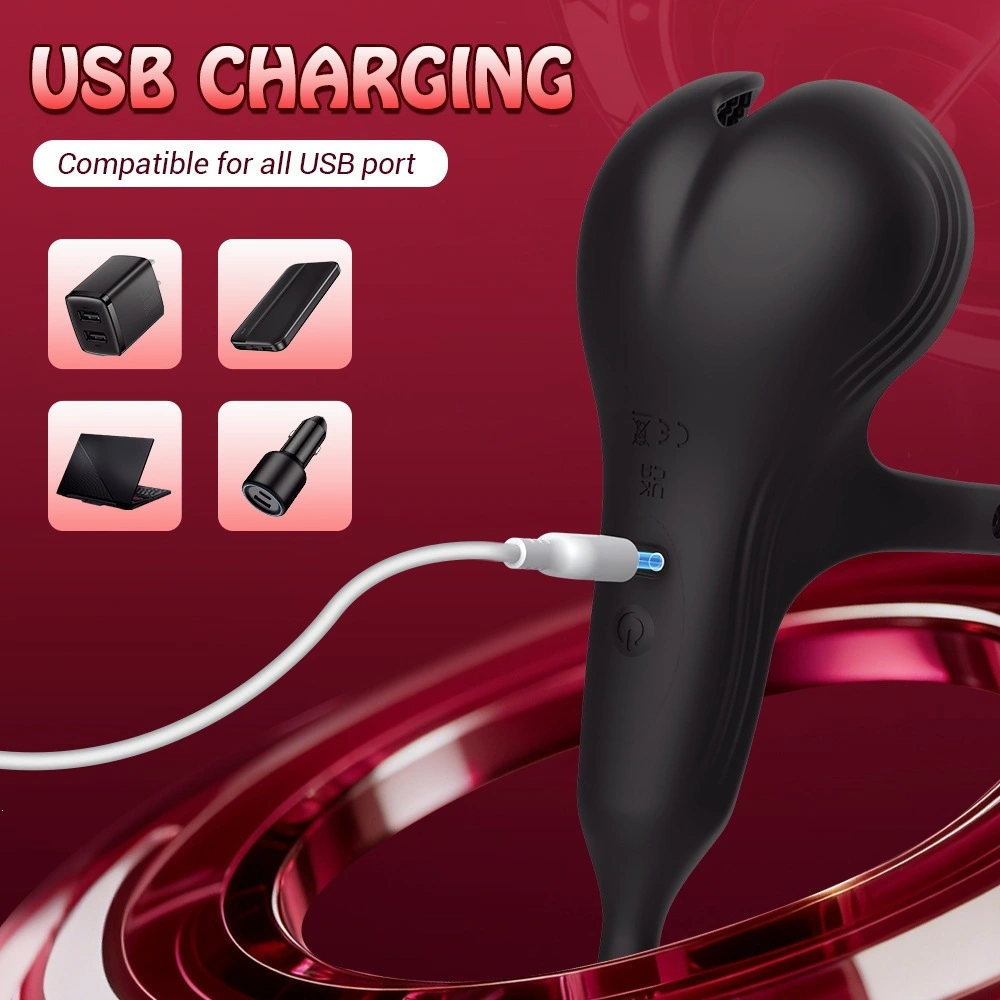 venusfun anal prostate massager dual ball design cock ring