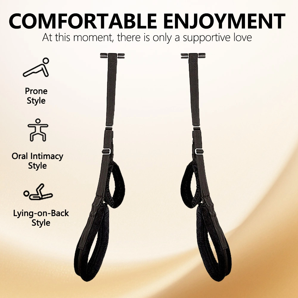 adult bedroom swing with hand and leg straps