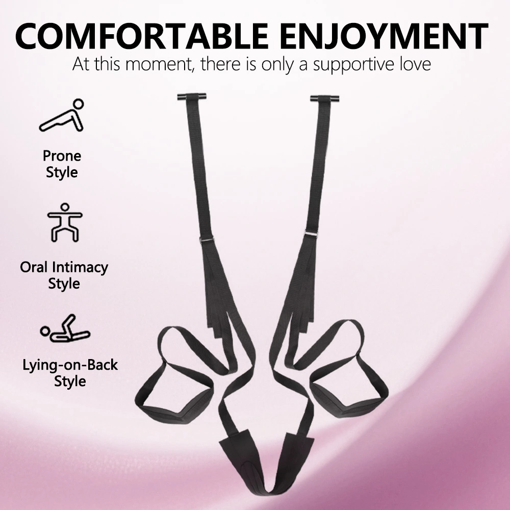 adjustable bdsm bondage adult toy with hand and leg straps