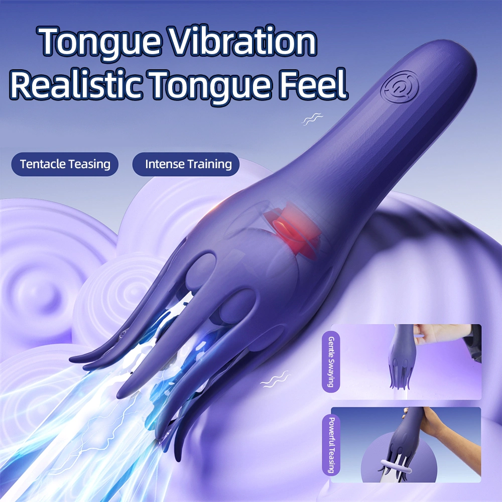 electric tongue male masturbator silicone trainer