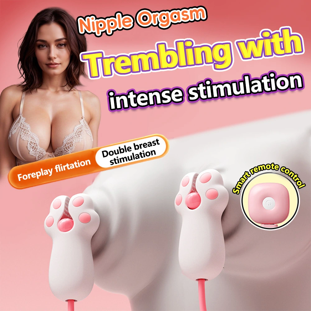 silicone cat paw nipple clamps dual clip