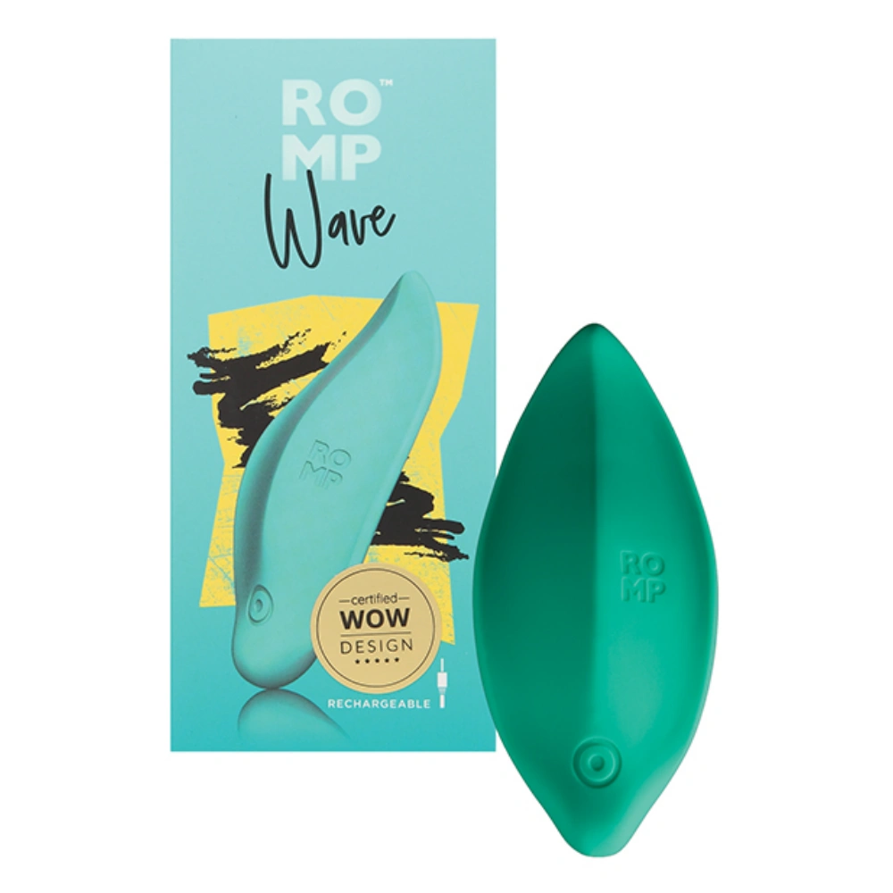 romp wave lay on vibrator clit vibe quiet discreet massager easy use