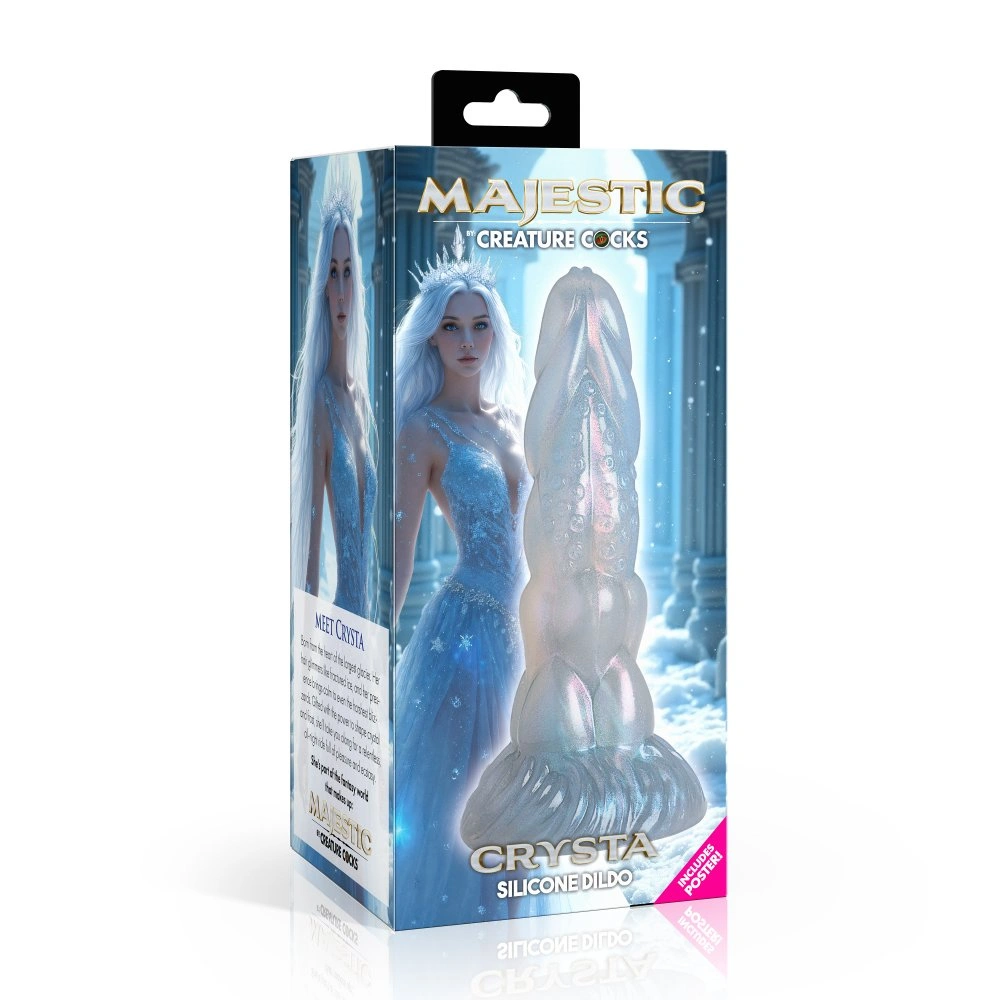 xr brands crysta silicone thick dildo majestic easy use