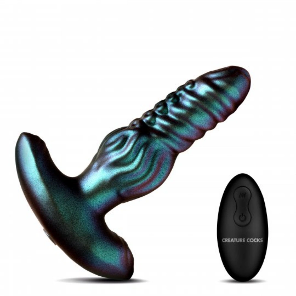 xr brands octo squirm vibrating butt plug easy use