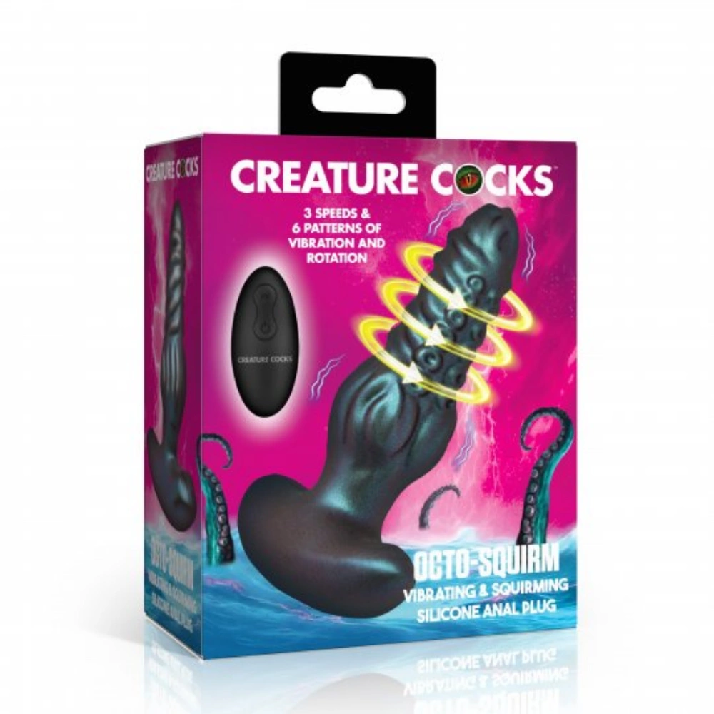 xr brands octo squirm vibrating butt plug new type