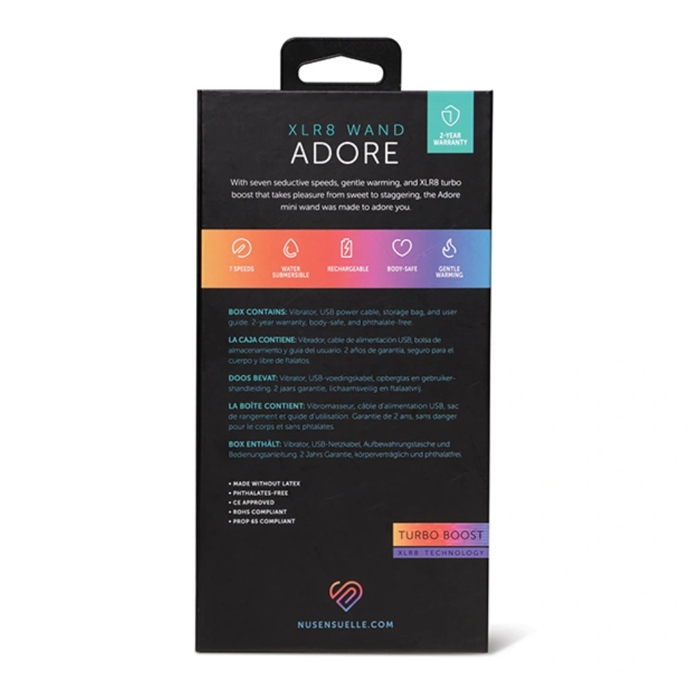 nu sensuelle adore xrl8 av wand clitoris vibrator best quality