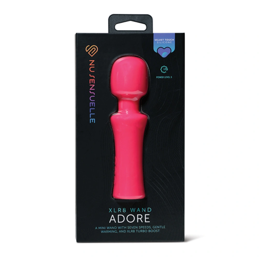 nu sensuelle adore xrl8 av wand clitoris vibrator safe material
