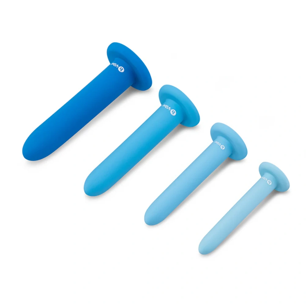 b Vibe Anal Training Dilator Set with four silicone dilators