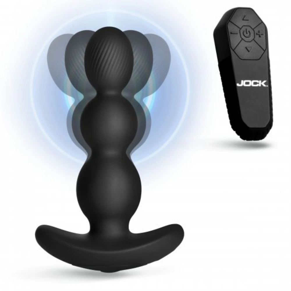 jock gyro x gyrating vibrating butt plug with remote