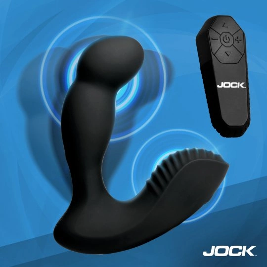jock p force milking silicone prostate vibrator with remote