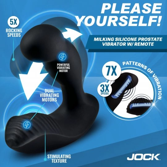 jock p force dual motor prostate massager for men