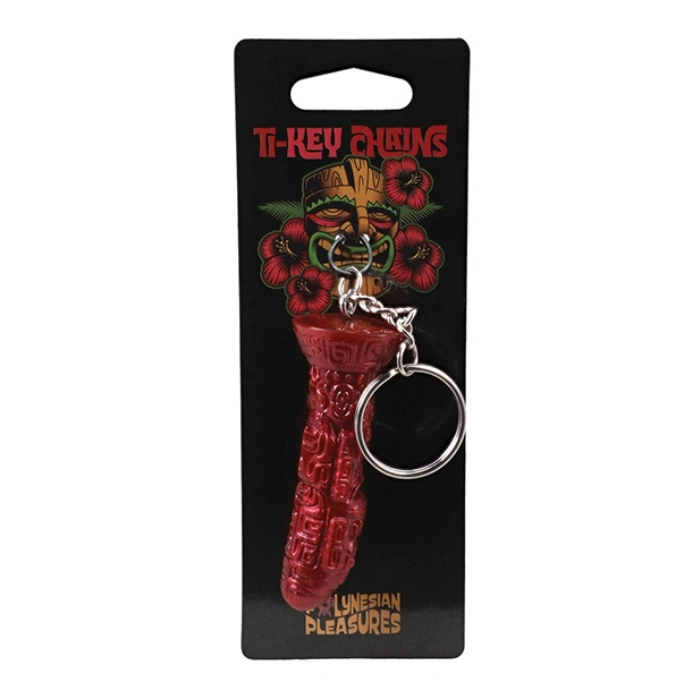Doc Johnson Polynesian Pleasures Lele Lele Air Idol Wood Bronze Silicone Keychain