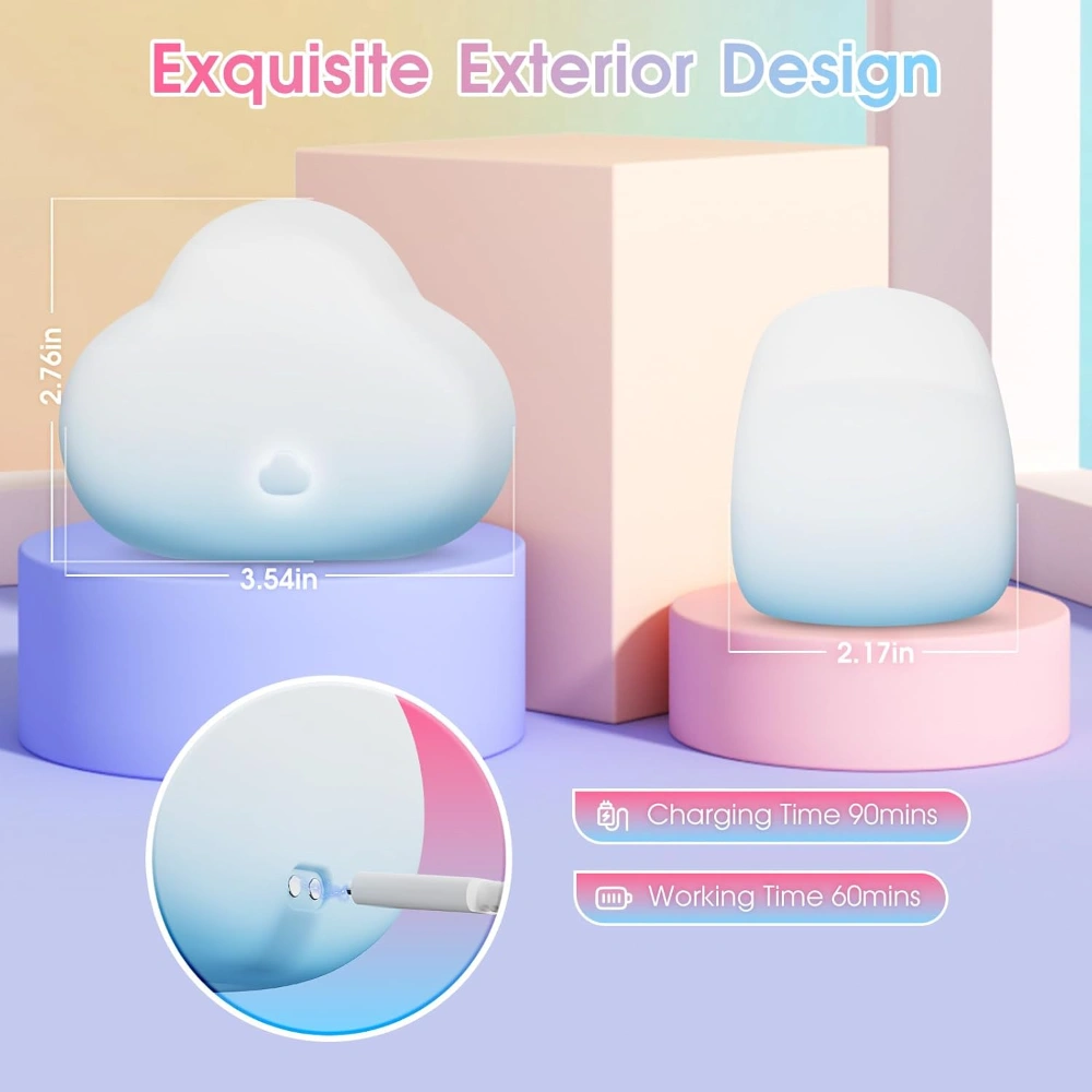 venusfun cloud shape clitoral massager soft silicone