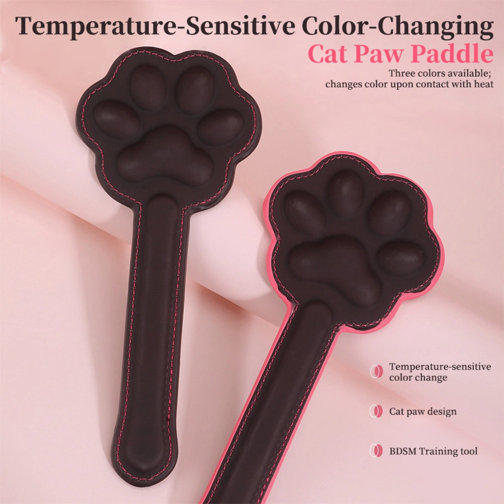 Venusfun Temperature Sensitive Color Changing Cute Neko Paw Paddle For BDSM Play