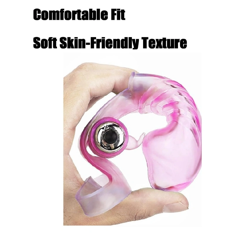 finger vibrator clit stimulation pvc sleeve toy