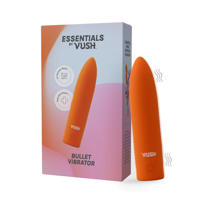 VUSH Essentials Bullet Vibrator Pocket Vibrator for Women Clitoral Massager 10 Modes