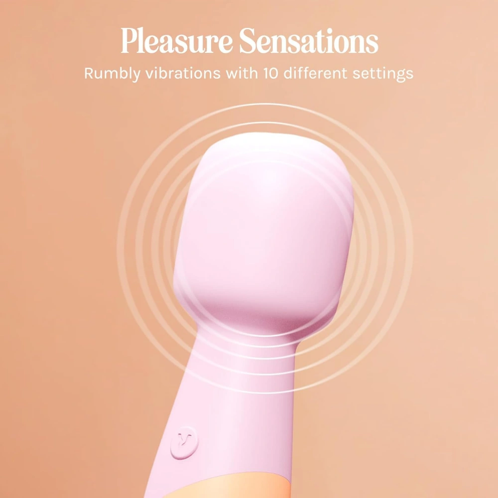 vush peachy mini wand clitoris vibrator quiet