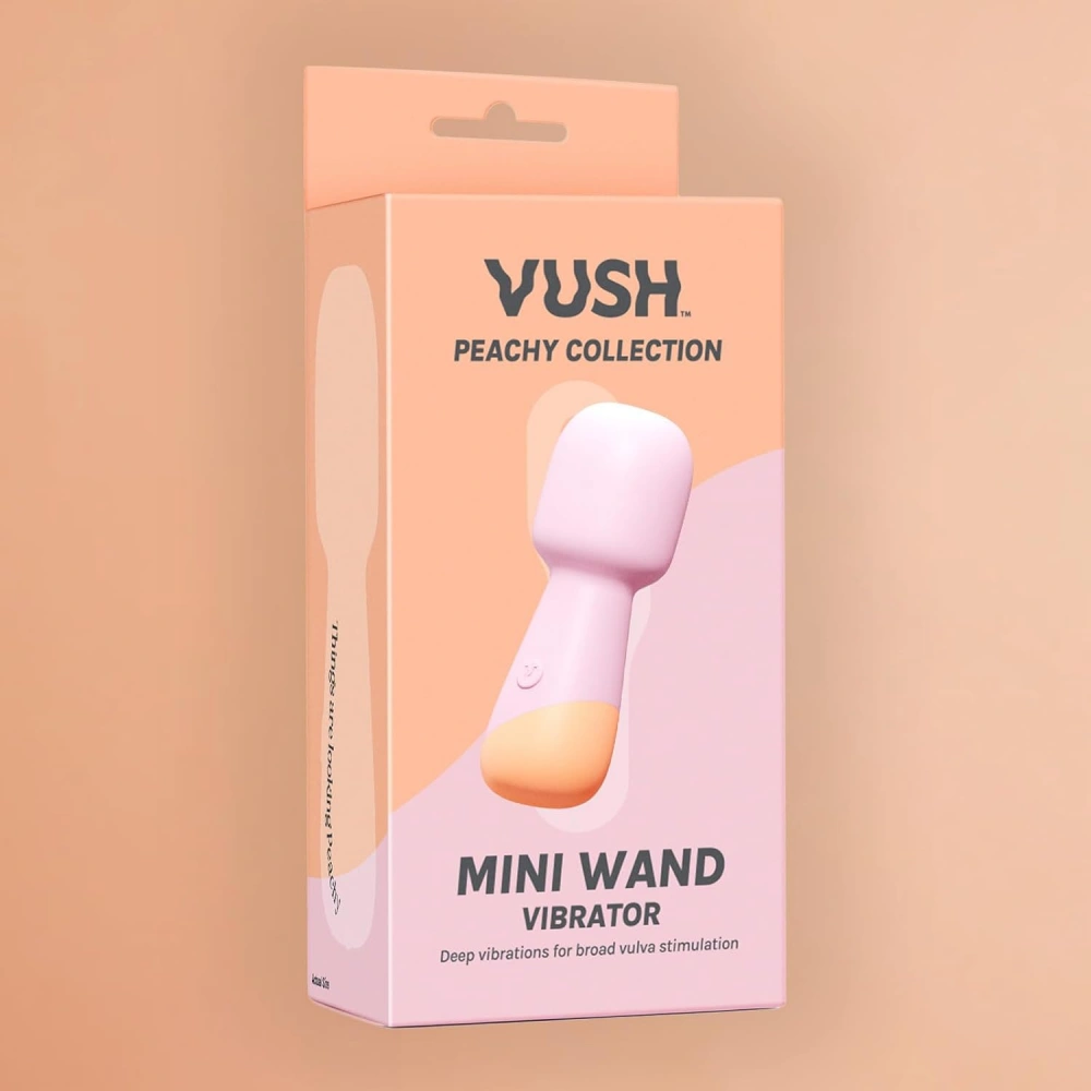vush peachy mini wand clitoris vibrator easy use
