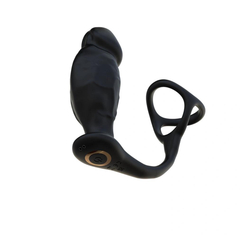 venusfun vibrating cock ring triple rings anal plug easy use