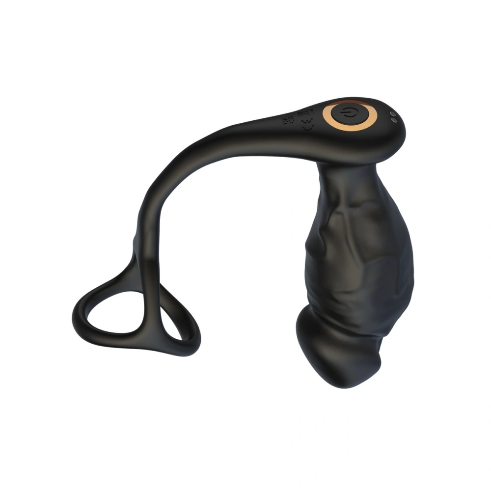 venusfun vibrating cock ring triple rings anal plug safe material