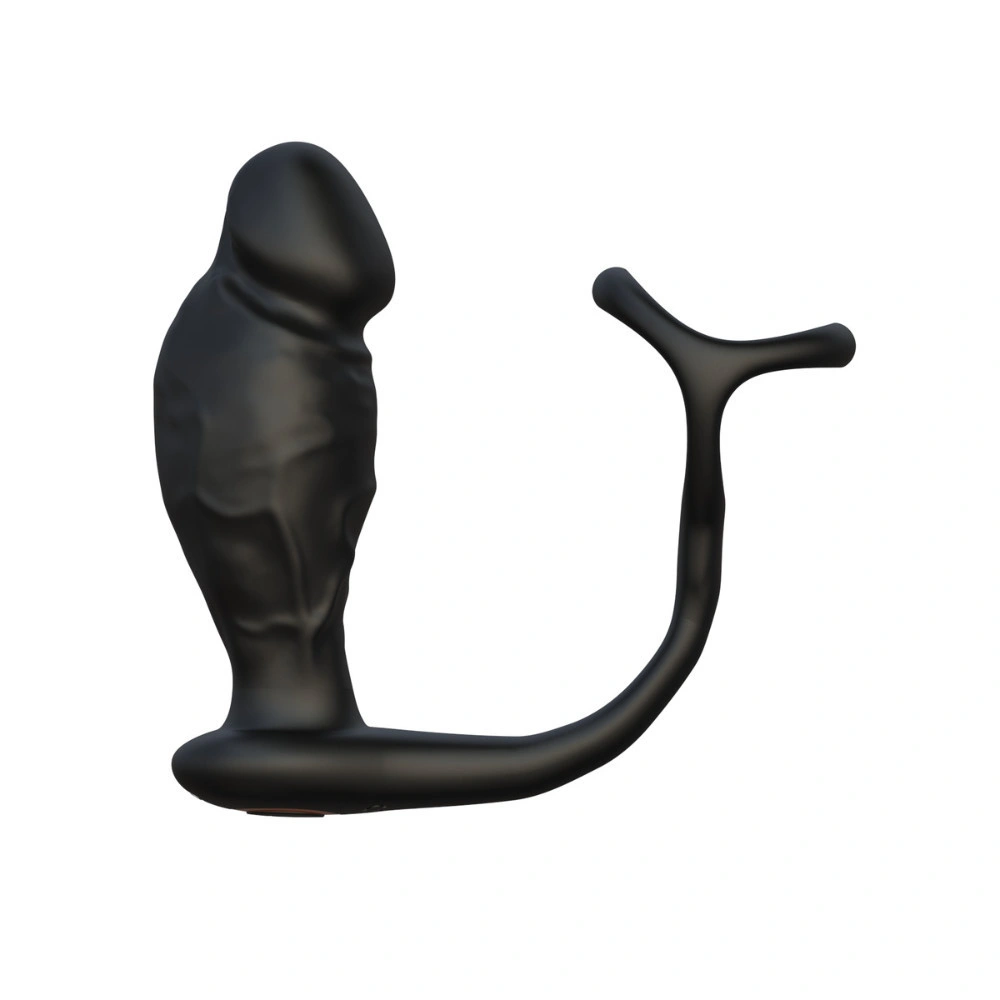 Venusfun Vibrating Cock Ring Triple Rings Anal Plug & Penis Ring 2 in 1 Massager Couple Sex Toy
