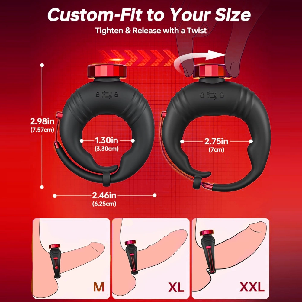 soft silicone ring vibrator trainer for men 10 modes app control