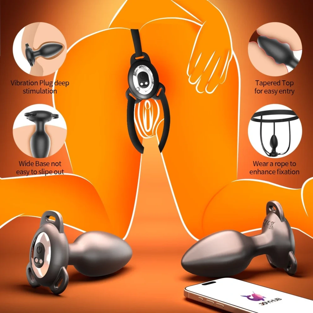 app controlled wearable butt plug men women