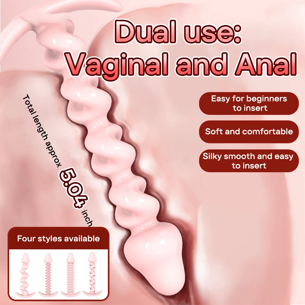tpe anal beads plug comfortable beginner anal trainer