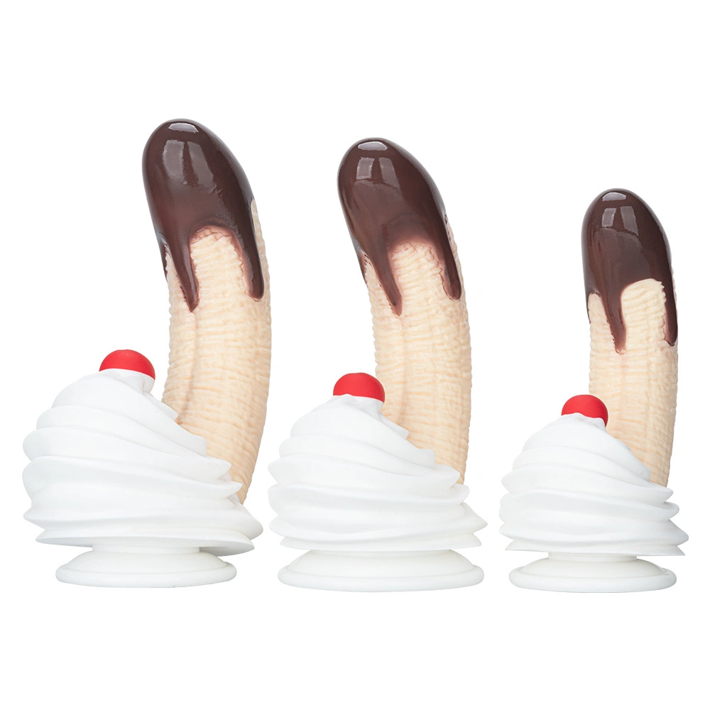 Venusfun Chocolate Dipped Banana Split Premium Silicone Dildo