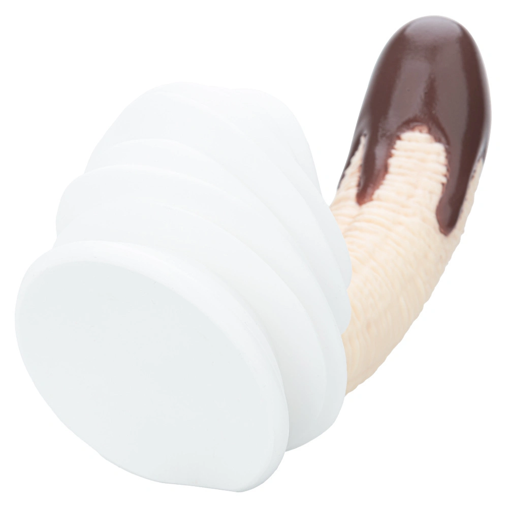 chocolate dipped banana fantasy dildo premium body safe toy