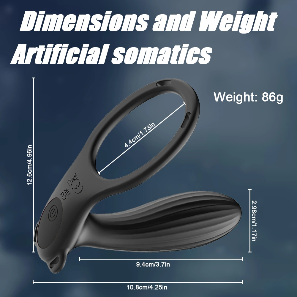 couples vibrating cock ring with 10 modes wearable prostate massager easy clean