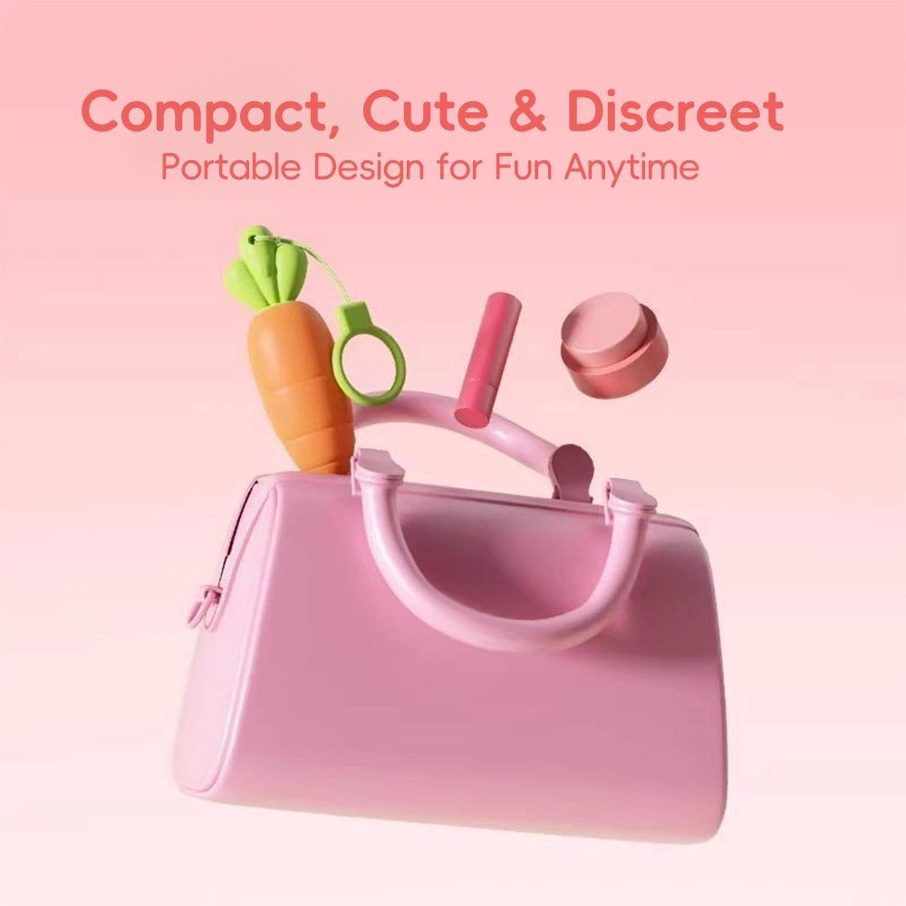 tryfun cute carrot themed clitoral vibrator easy carry