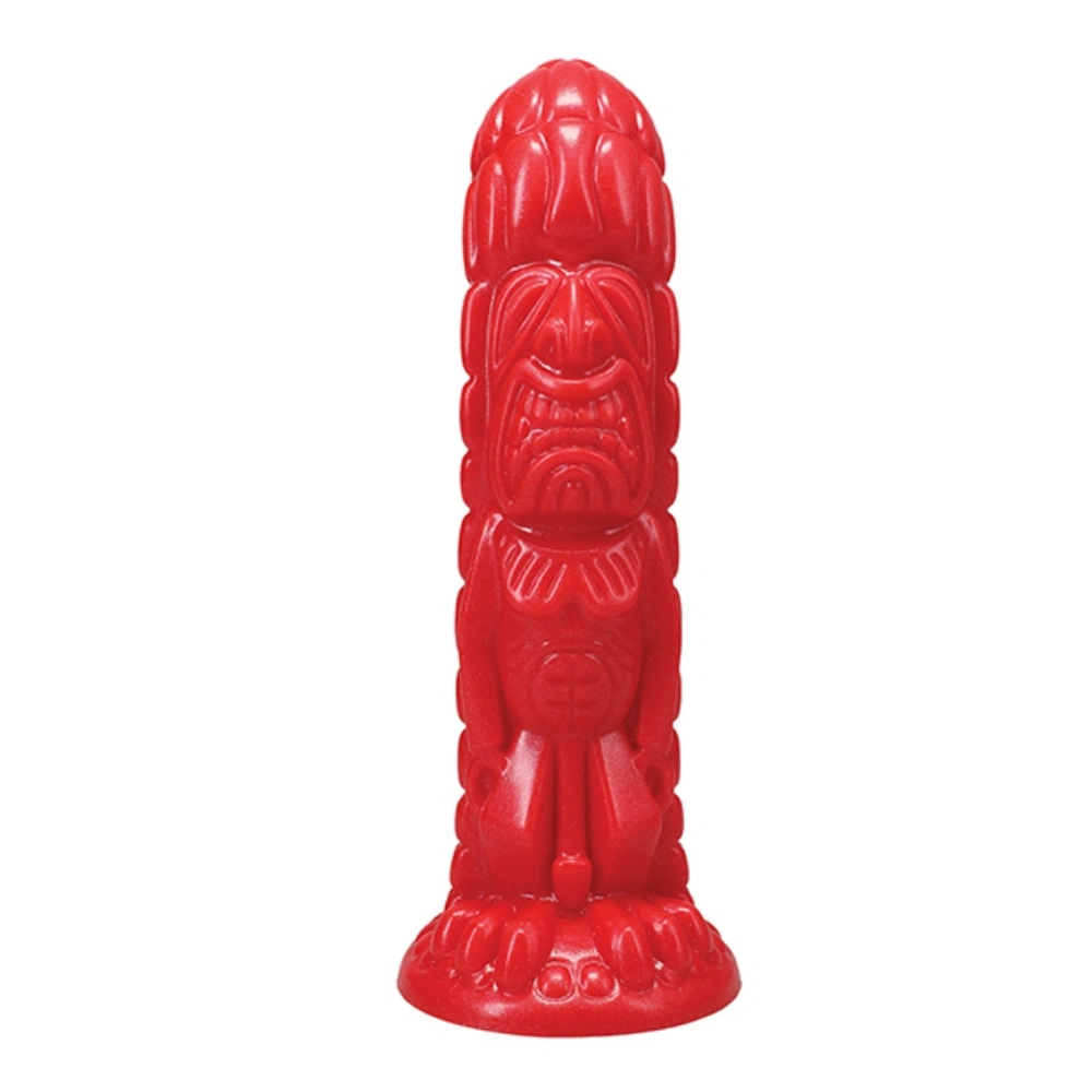 Doc Johnson Polynesian Pleasures Pleasure Idols Ula Make Fire Idol 9 Inch Silicone Dildo