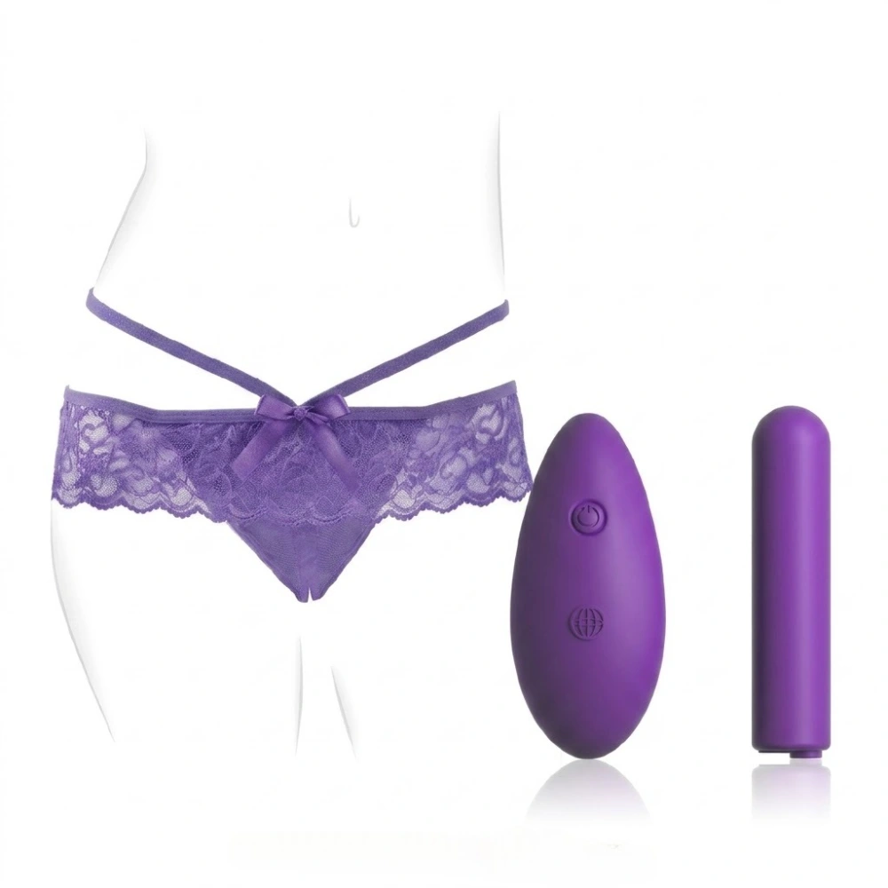 Fantasy For Her Crotchless Panty Thrill Her Clitoral Vibrating Lingerie Couples Foreplay