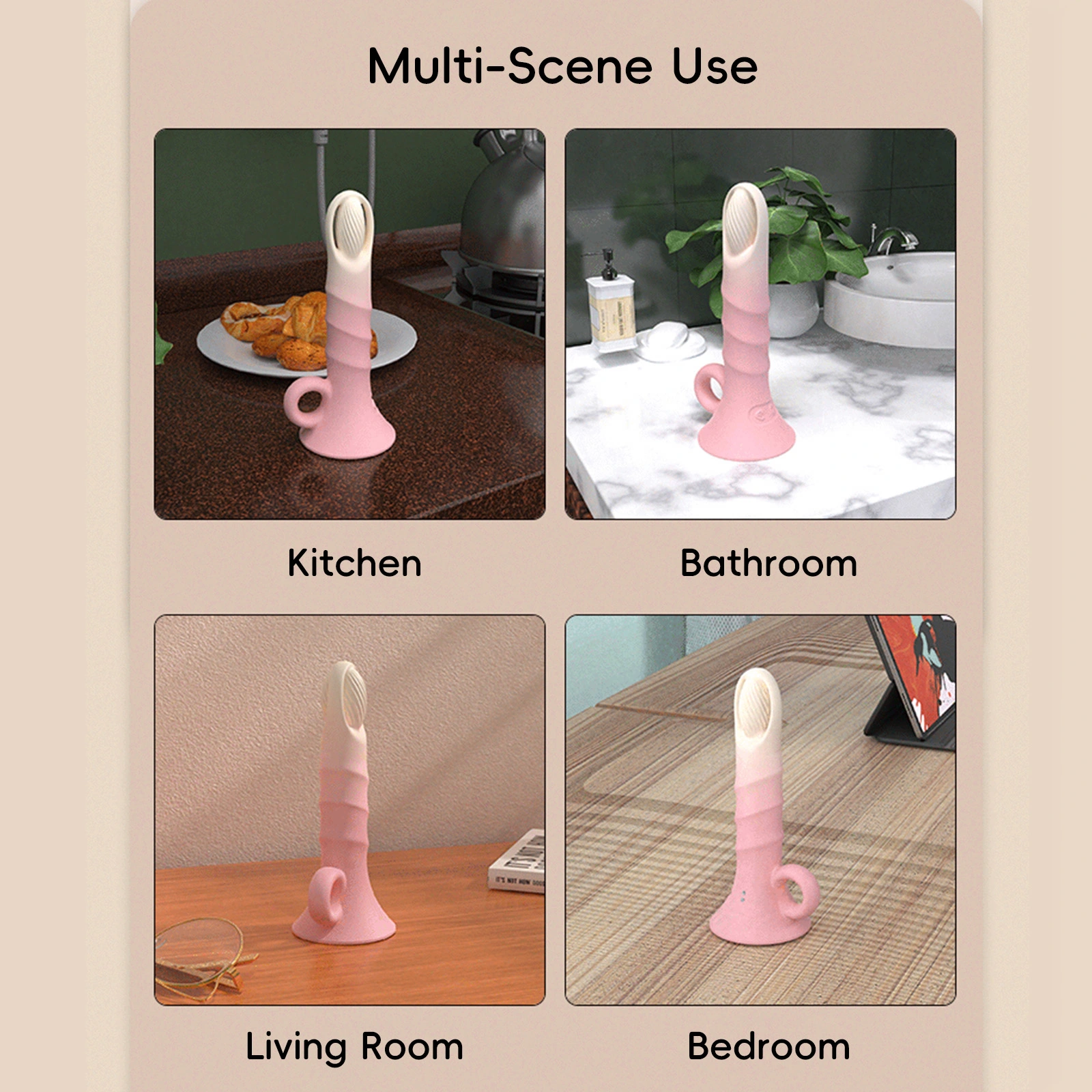 suction cup vibrator telescopic stimulation massager for women