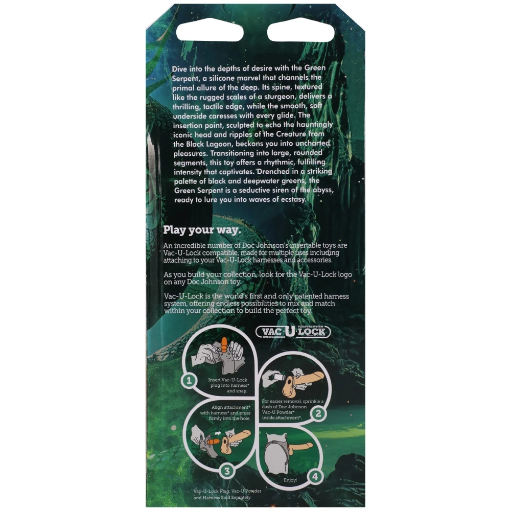 doc johnson green serpent fantasy dildo new type