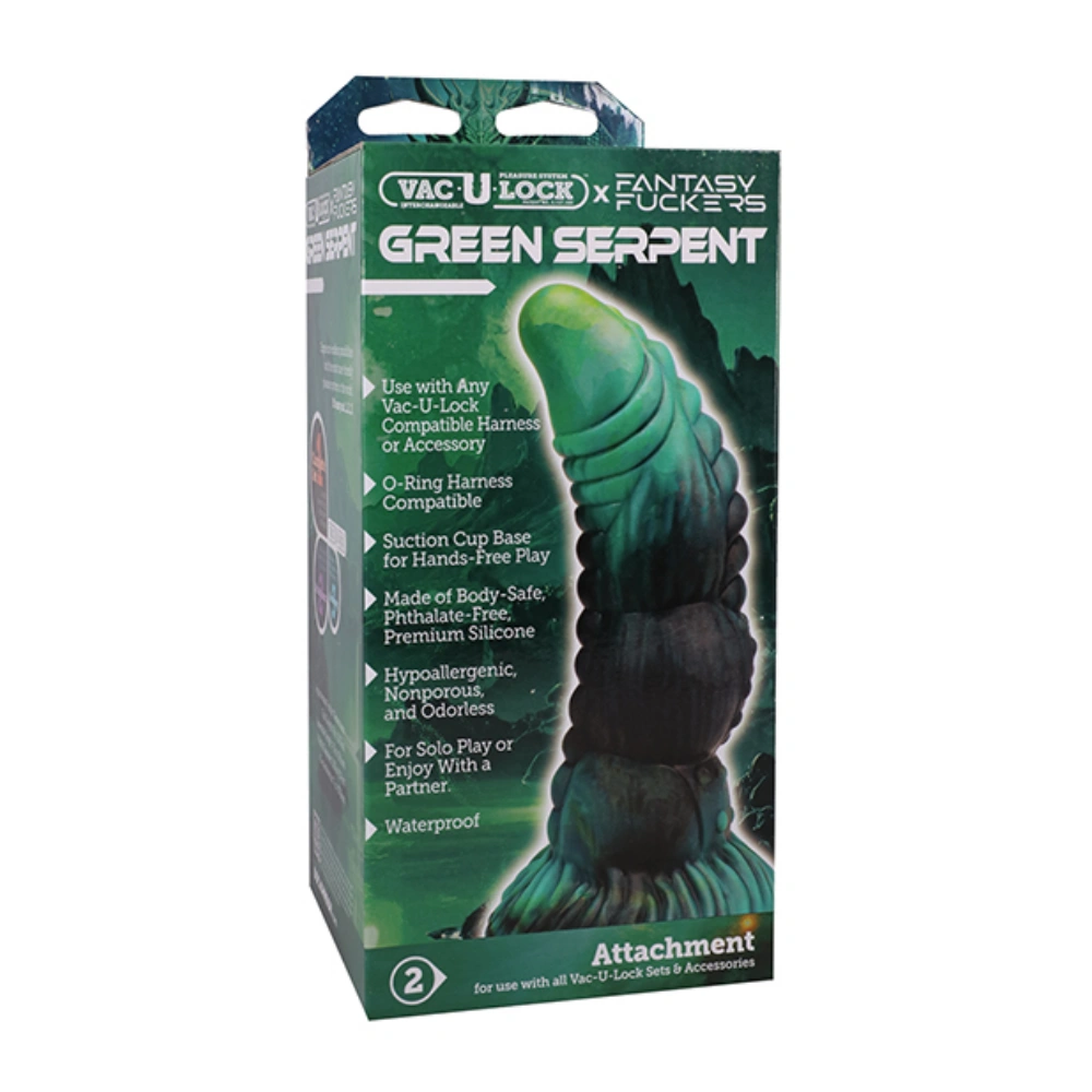 doc johnson green serpent fantasy dildo thick dildo