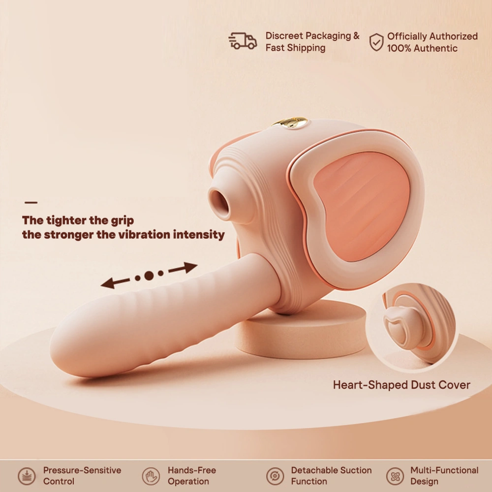 Venusfun G-Spot Stim Vibrating Dildo with Thrusting & Vibrating Hands-Free Sex Machine