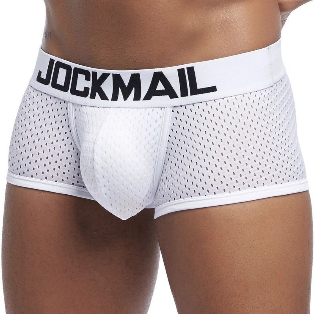 jockmail male panties mesh boxer briefs