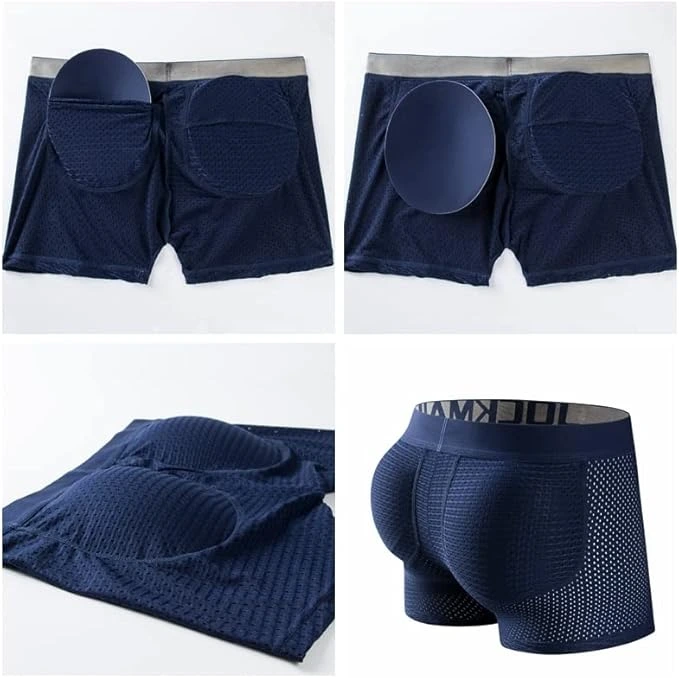 jockmail breathable mesh mens shaping underwear trunks