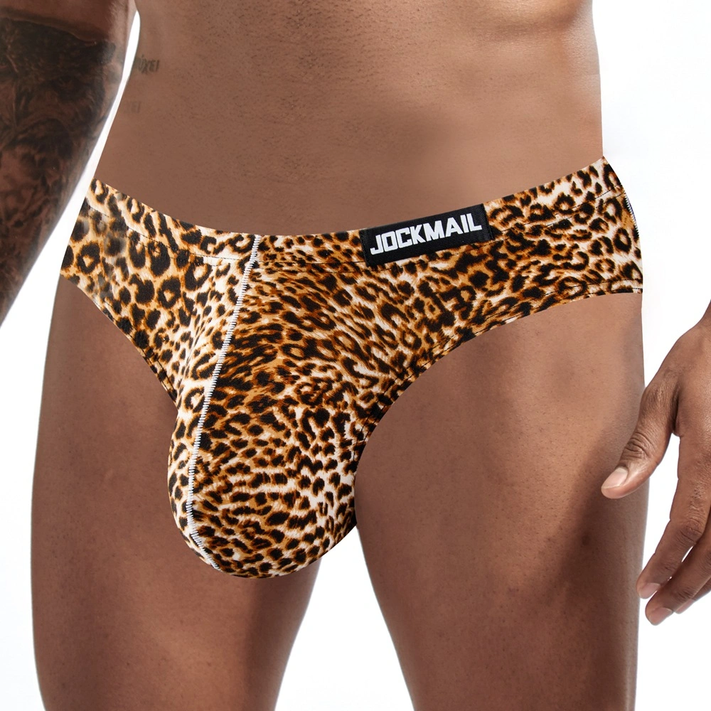 jockmail sexy leopard snake print briefs safe material