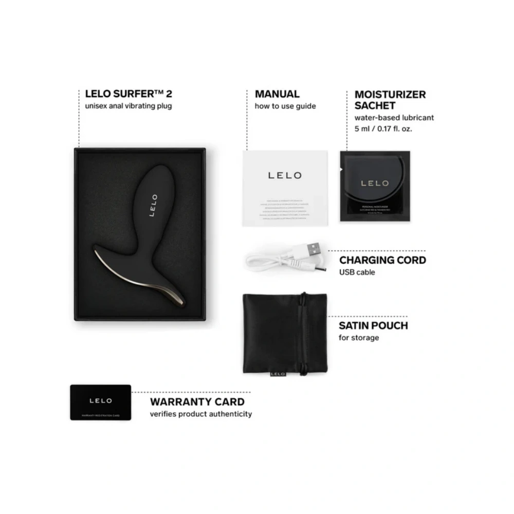 lelo surfer 2 vibrating anal plug new type