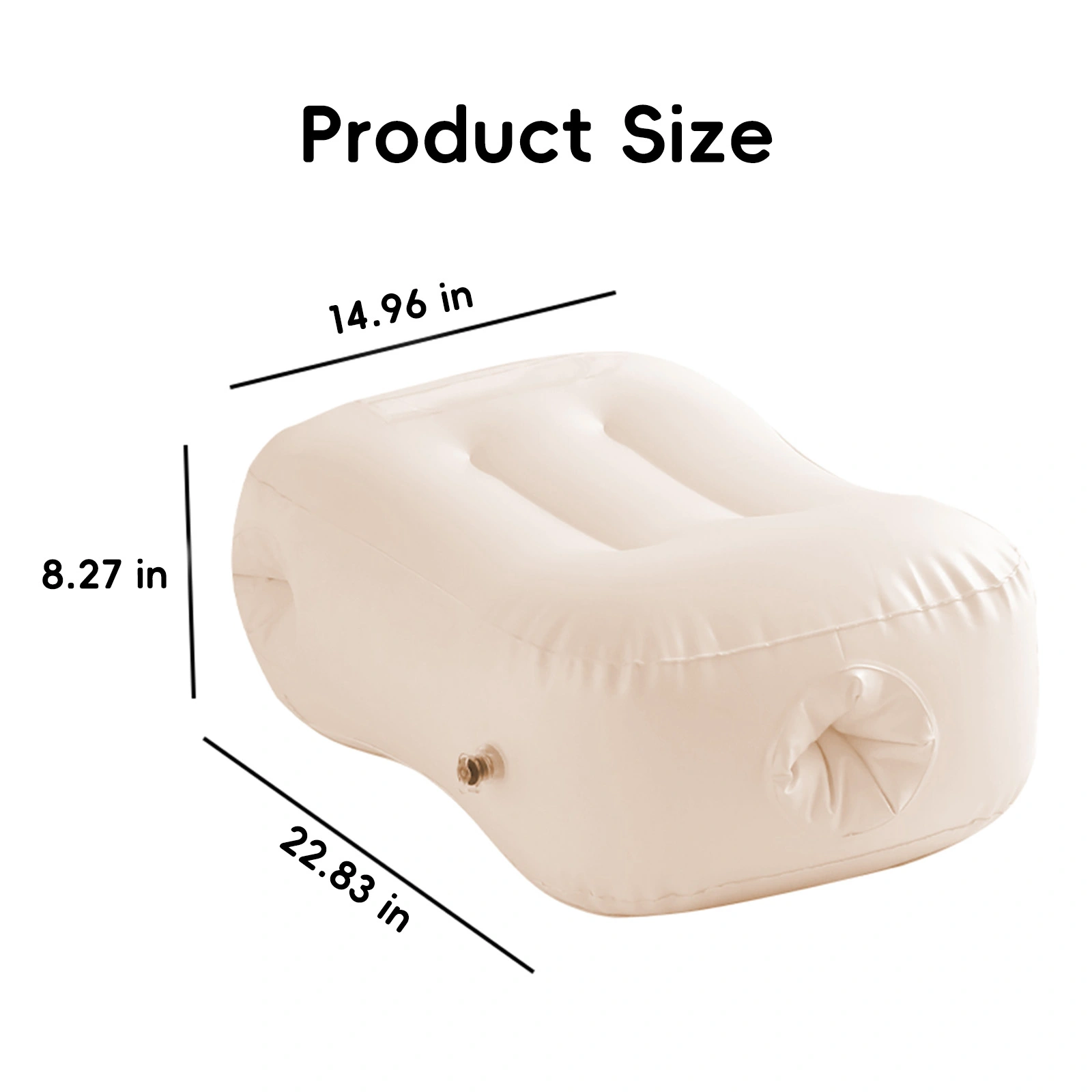 portable male masturbator foldable air cushion support toy