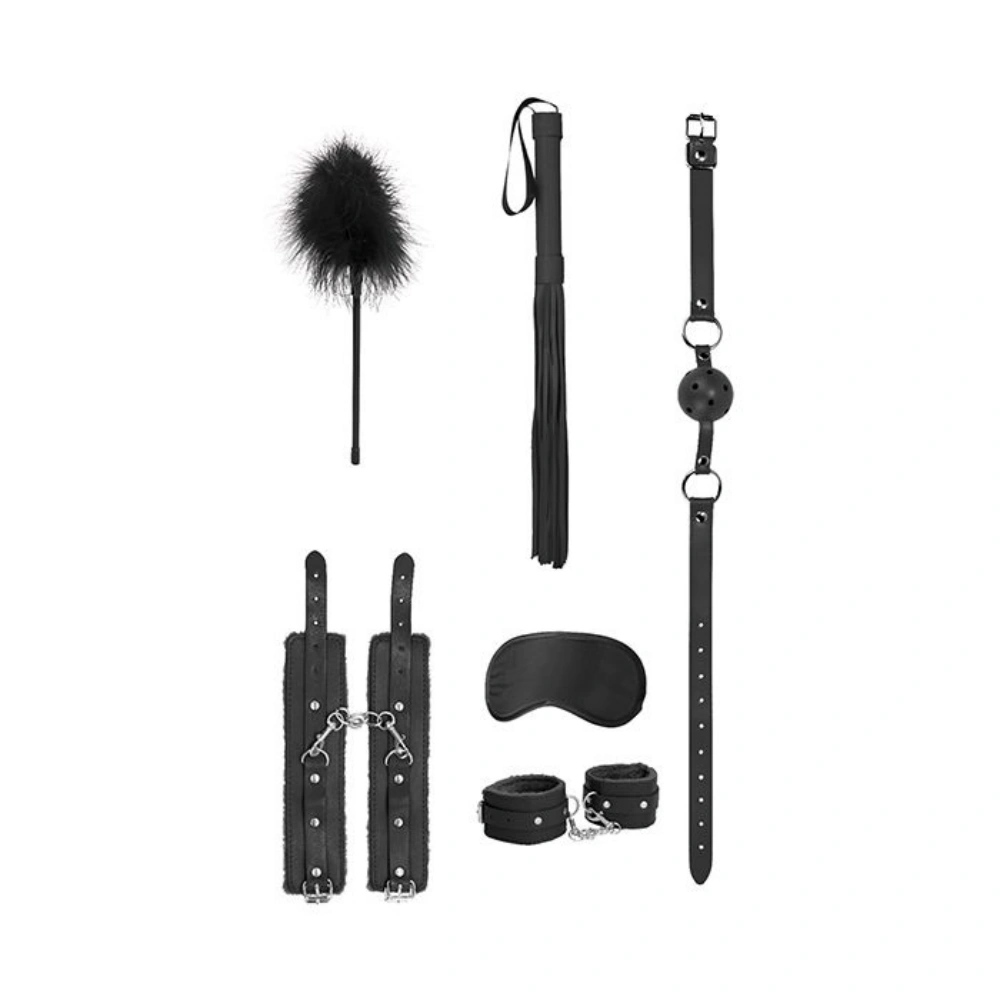 Shots Ouch Beginner's Bondage Kit Restraints Set Couples Sex Toy BDSM Kit Beginner Friendly